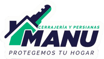 Logo de Cerrajeria y persianas manu